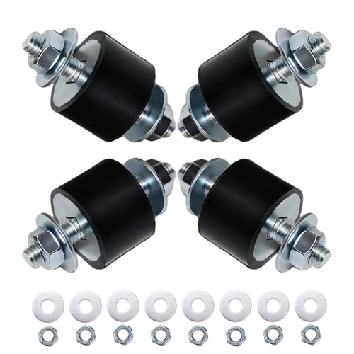Gummipuffer M8 (30x20mm), 4 Stück - Schwingungsdämpfer für Klimaanlagen, Wärmepumpen, Luftkompressoren, Motoren & Wasserpumpen - Antivibrationsfüße zur Geräusch- und Vibrationsreduzierung