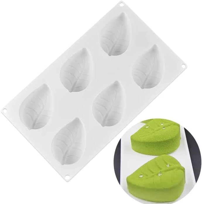 Miniatura 6 de Jabón de silicona en forma de hoja de 6 cavidades