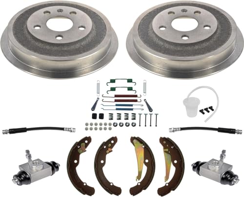 Rear Brake Drums Brake Shoes Hardware For Volkswagen Jetta 2.0L 2.5L 2011-2012
