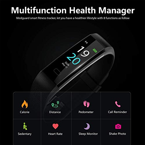 MEDGUARD Fitness Trackers | IP68 Waterdicht Activity Tracker Horloge met Hartslag- en Slaapmonitor | Calorie Step… - Image 8