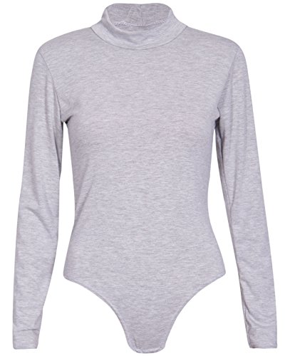Justaucorps manches longues femme confortable et chaud gris taille 46-48
