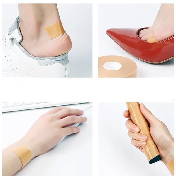Image of 6 Rolls Adhesive Foam Tape Pads for Blister Prevention Heel, Toe & Pointe Shoe Foot Protectors Waterproof Anti-Chafing Bandages