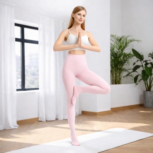 Image of Women's 80 Den Soft Semi Opaque Tights, Women's Pantyhose High Twist Yarn Tights