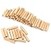 100Pcs Pasadores de Madera,M6 M8 M10 Tacos de Madera Redondos con Estrías...
