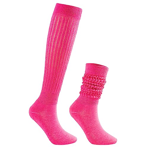 Image of American Trends Women's Slouch Socks Extra Long Knee High Socks Boot Socks - Pink, One Size, 1 Count