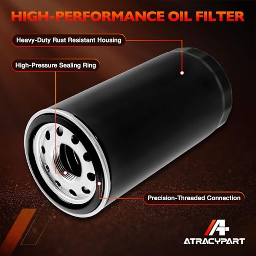 Air, Fuel, Oil & Hydraulic Filter Kit (6 Pack) Compatible with Mahindra 4540 4550 Tractors，Replaces OEM# 006000455F1, 006000456F1, E006018618D1, 001081778R93, 006017310B1, 000013427P04 by ATRACYPART - Image 7