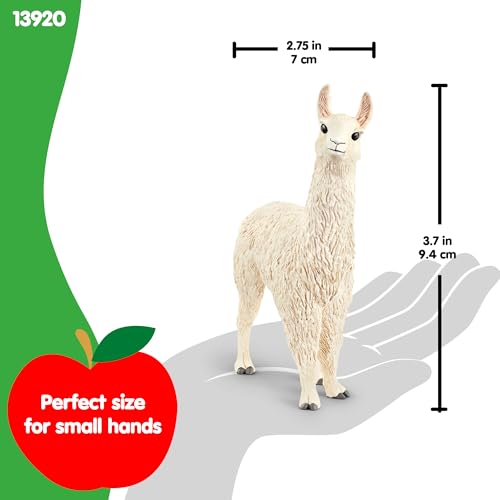 SCHLEICH Farm World Lama 13920 Boerderij-speelfiguur, gedetailleerde dierenfiguren, leuk cadeau voor jongens en meisjes, boerderijspeelgoed vanaf 3 jaar, 7 x 3 x 10 cm