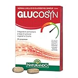 naturando glucosyn integratore alimentare per il controllo dei livelli di glucosio con patata americana, gymnema, cannella - 30 compresse