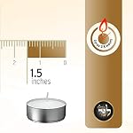 L'ner Tea Light Candles – Set of 100 Unscented Tea Lights – Burns Aprx. 3.5 Hour – Party & Ambience Candles – Restaurant Decorations - Image 2