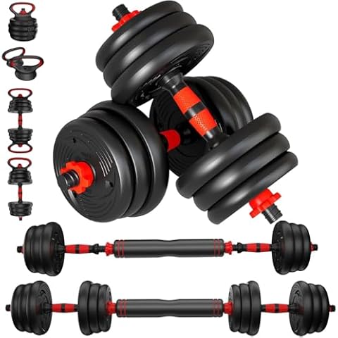 CANMALCHI 20KG Adjustable Dumbbells and Kettlebell Set Cover
