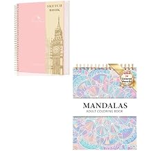 FLYING EAGLE Hardcover Sketchbook for Drawing 8.5 x 11 & Mandala Coloring Book for Adults