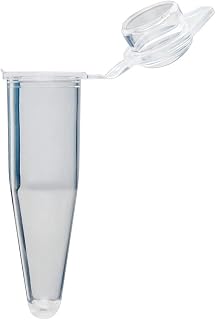 Globe Scientific PCR-02D PCR 튜브, 돔 캡 포함, 투명, 0.2mL 용량, 10000개 팩