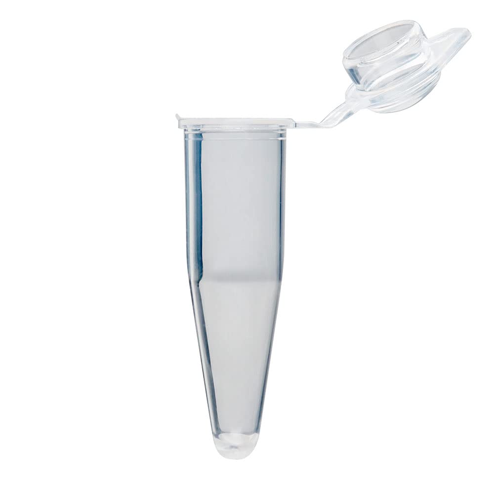Globe Scientific PCR-02D PCR Tube with Dome Cap, Clear, 0.2mL Capacity, Pack of 10000