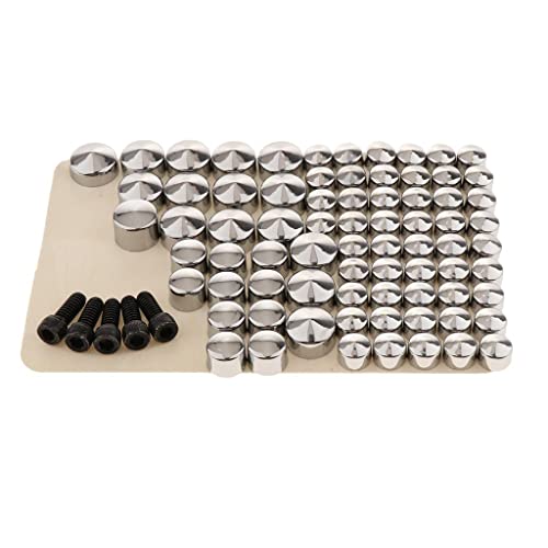 Tapas cromadas de mecanizado CNC para pernos de motocicletas FLT 5