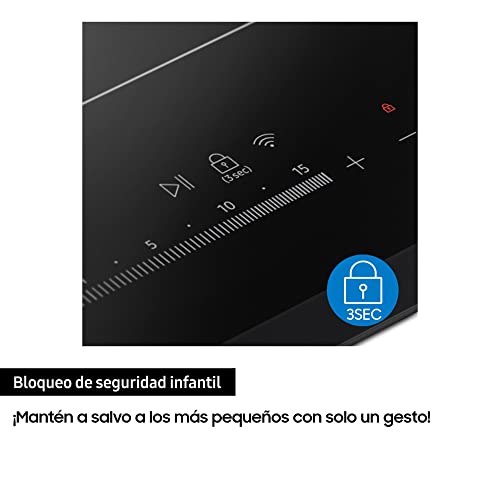 SAMSUNG Table de cuisson induction 60cm 3 foyers NZ63R3727BK - vue 10