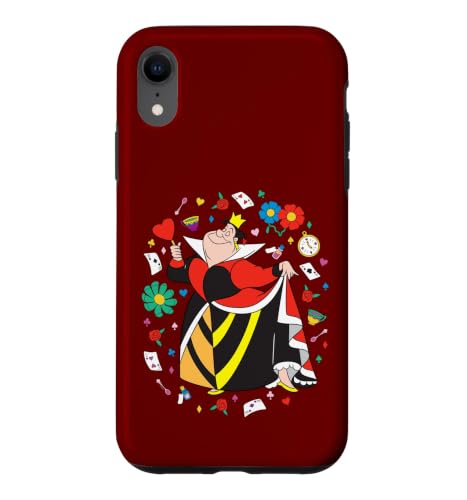 Disney Villains Queen of Hearts Alice in Wonderland Collage �X�}�z�P�[�X iPhone XR �p