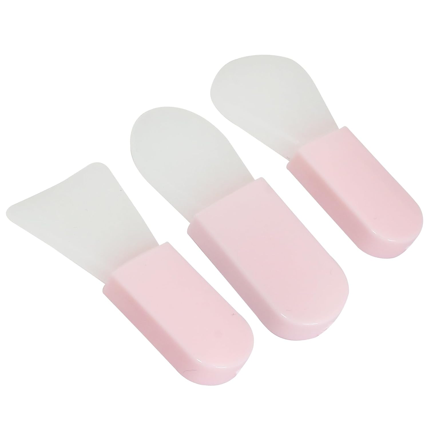 3PCS Pink Face Mask Applicator Brushes Soft Silicone