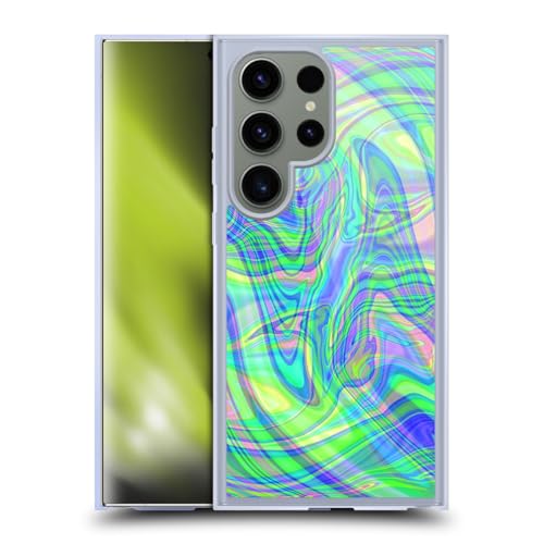 Coque Samsung S24 Ultra MagSafe Violet Vert Marbre pour le quotidien stylé