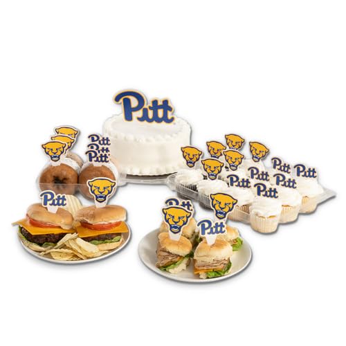 Desert Cactus Pittsburgh Panthers Pitt Food Picks, Cupcake Toppers, 25 pcs