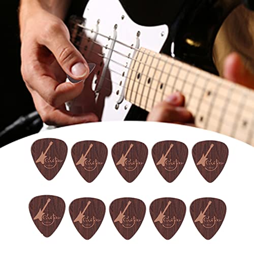 Eujgoov 10 peças de palhetas de guitarra de celuloide para guitarra acústica clássica e elétrica ou