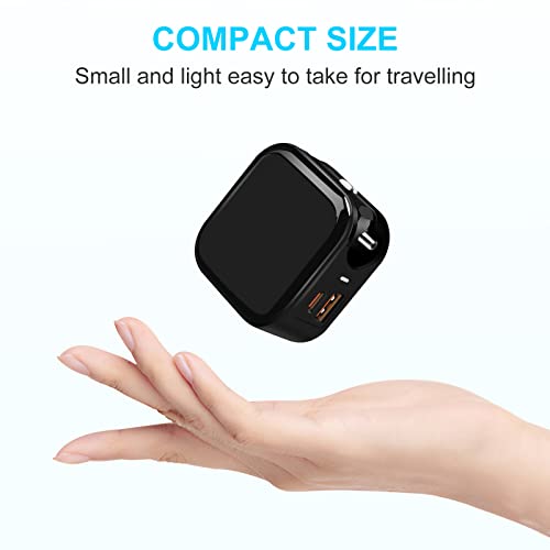 Bolweo Car Charger & Wall Charger 2 In 1 For Travel,20W Pd Fast Charger Dual Ports Type C Usb A Foldable Plug For Car And Hotel Compatible Iphone 13 12 11 Pro Max Ipad Samsung Galaxy S22 S21 S20 #TOP5