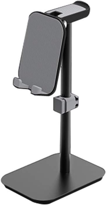 Soporte de escritorio para tablet y teléfono de aluminio negro