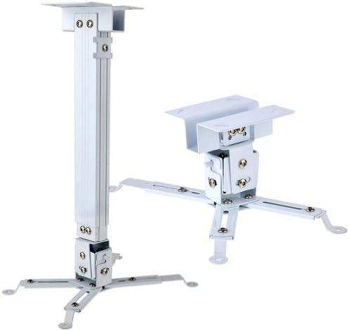 Universal Extendable Tilt DLP LCD Ceiling Projector Mount Bracket 44 lbs White