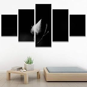 SIGNWIN 5 Panel Canvas Wall Art Botanical Chic...
