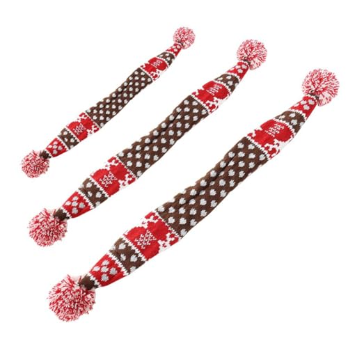 Écharpe de noël pour animaux de compagnie et teckel en tissu doux rouge