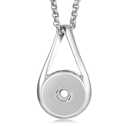 Interchangeable 18-20Mm Snap Jewelry Infinity Pendant & Rolo Stainless Chain 19" + 2" Extender #TOP3