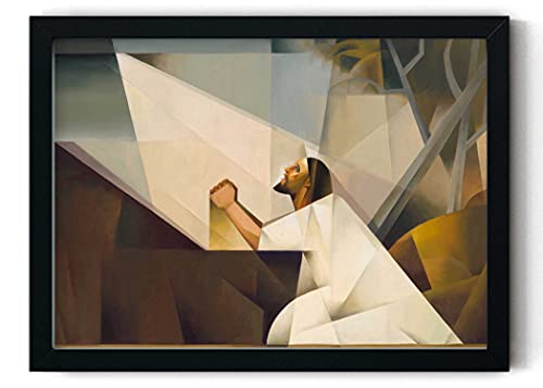 Gethsemane - Jorge Cocco | Jesus Painting | Jesus Praying In Gethsemane Art | Gethsemane Jesus Loves Me Picture | Jesus Art | Jorge Cocco Art | Sunday School Supplies | Missionary Gifts (UNFRAMED) (5x7 Print - 5 Pack)