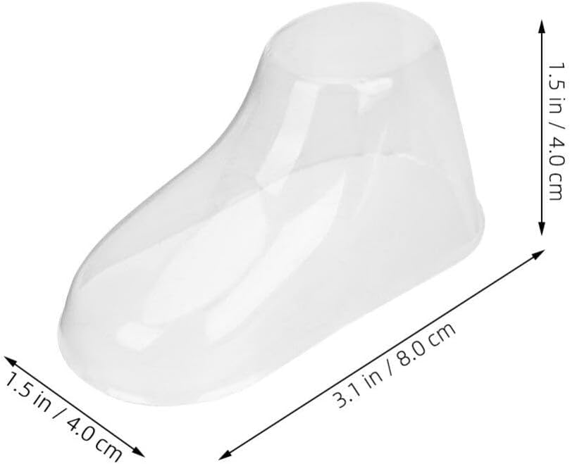 Kichvoe 120pcs Clear Feet Models Boy Girl Shoe Display Stands for Booties Socks Transparent Support for Shoe Shape Preservation for Nursery Use