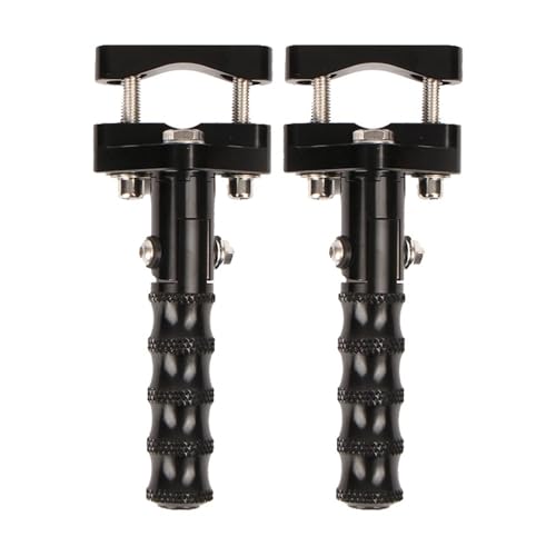 Repose-pieds pliables moto alu premium pour pare-cylindre