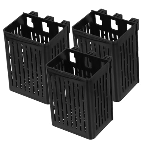 YARNOW Supporto per Piante da Acquario con Ganci Contenitore per Piante Idroponiche per Acquari da Colore Nero per La Crescita Acquaponica