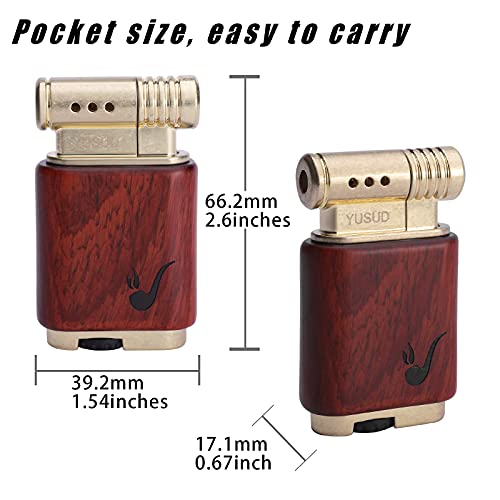 Yusud Vintage Trench Lighter, Cool Lighter Butane Refillable, Antique Flip Lighter, Retro Soft Flame Table Lighters, Unique Birthday Gift for Men Women by yusud - Image 6