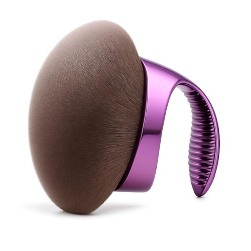 TERIFXY Beauty Blend Blur Body Self Tanning Brush | Large Kabuki Brush for Makeup, Foundation, Body Glow, Bronzer & Leg Makeup Vegan(purple)