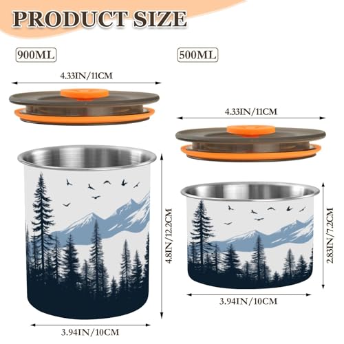 Envase hermético para café de acero inoxidable 17oz ATTX miniatura 2