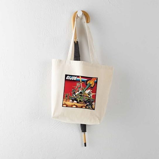 CafePress GI Joe: A Real American Hero Reusable Beige Canvas Shopping Bag