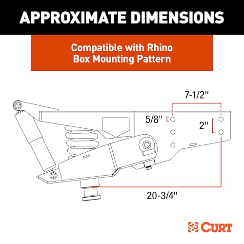 CURT 2024044568 Helux Coil-Spring 5th Wheel Pin Box, 2,600 lbs. Pin Weight, 18,000 lbs. Weight Capacity by CURT - Used condition - Image 2