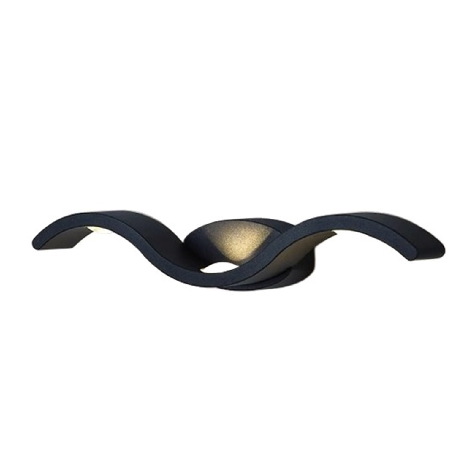 Nordic Kinkiet LED Oświetlenia Wewnętrznego Ścienny Do Dekoracji Wnętrz Sypialnia Salon Łazienka Wodoodporne Kinkiety Łatwy w instalacji(Cool White,BLACK_18W)