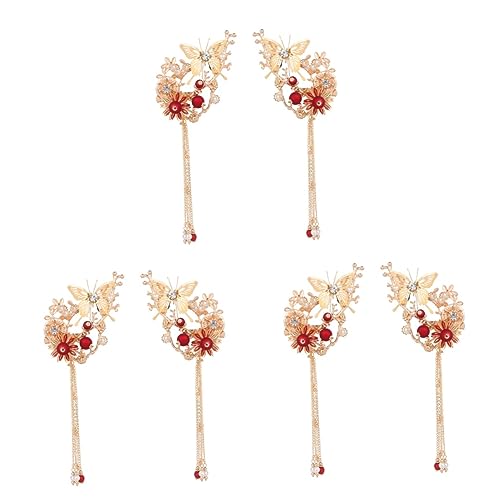 Barrette vintage chinoise Healeved à franges pour coiffure rétro de mariage