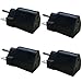 BloomGrow 110V / 120V to 220V / 240V Plug Adapter for US (4 PCS)