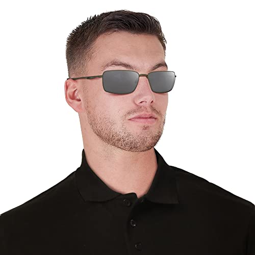 Image of Oakley Men's OO4075 Square Wire Rectangular Metal Sunglasses