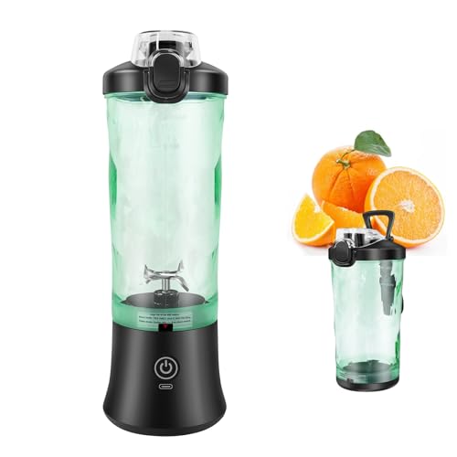Electric Juice Maker Portable Blender Smoothie Mini Juicer Fruit Machine 2 in 1 Multi Blender Smoothie Maker Juicer Processor+ 4000mah Battery Shake Take