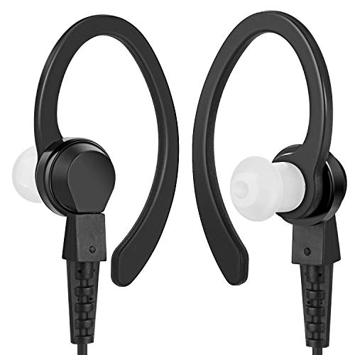 COODIO Motorola CLP446 C-Ring Auriculares [PTT Táctico] Micrófono de Solapa [Altavoz de Audio Superior] Auricular Seguridad y Bodyguard para Motorola CLP446 Radio