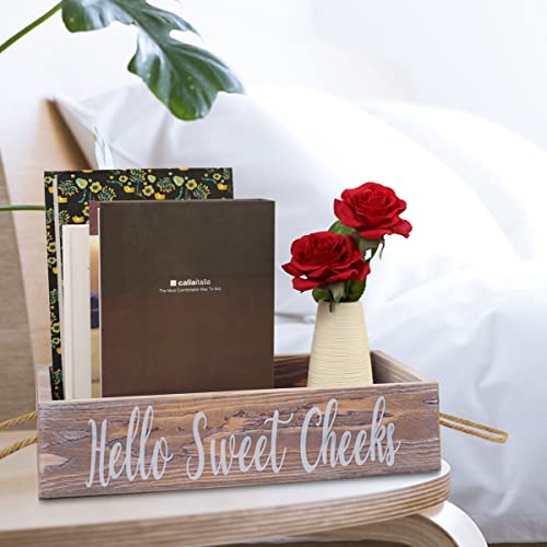 Interesting Bathroom Decoration Boxes, Rustic Wooden Home Decoration Toilet Paper Holders for Farmhouses, Cute Wooden Room Decorations for Bathroom, Kitchen, Office or Bedroom (Brown) - Image 3