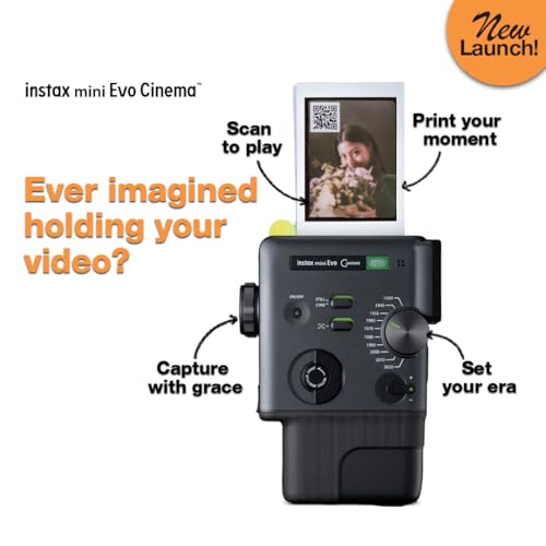 Image of Fujifilm instax mini Evo Cinema Premium Edition with 20 Shots of instax mini Instant Film