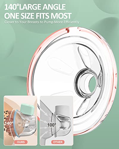 Double Wearable Breast Pump Breastfeeding, Hands Free Portable Breast Pump With 3 Modes & 9 Levels Electric Breast Pump With Lcd Screen, No Leakage, Low Noise & Painless, 2 Pack #TOP2