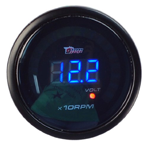 New Auto CAR 2 Inches52mm Digital Color Analog LED Tacho Tachometer Meter Gaug