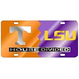 Tennessee LSU House Divided Laser Cut License Plate